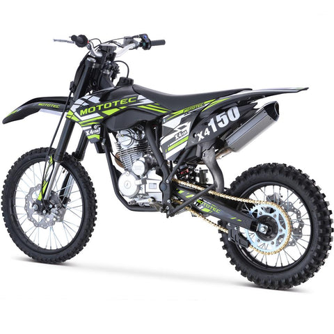 Image of MotoTec X4 150cc 4-Stroke Top of The Line Gas Dirt Bike