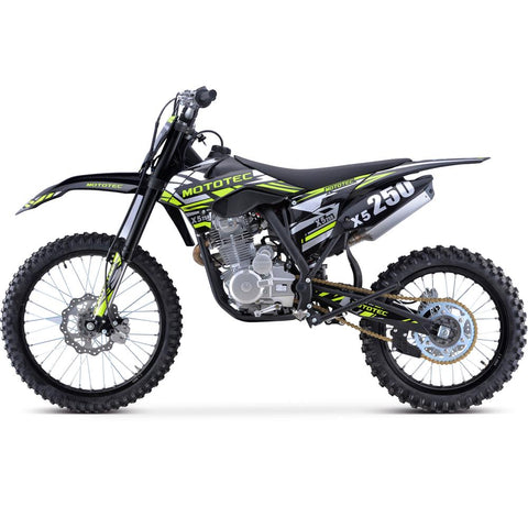 Image of MotoTec X5 250cc 4-Stroke Top of The Line Gas Dirt Bike