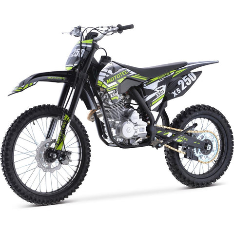 Image of MotoTec X5 250cc 4-Stroke Top of The Line Gas Dirt Bike